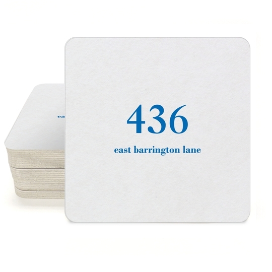 Design Your Own Big Number Square Coasters